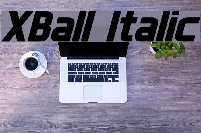 XBall Italic Font examples