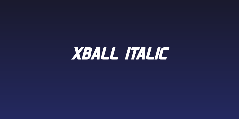 XBall Italic Social Header