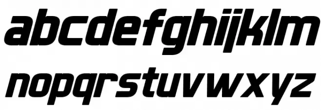XBall Italic Caratteri MINUSCOLO