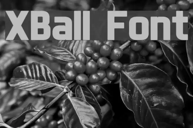XBall Schriftart examples