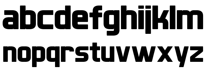 XBall Schriftart Kleinbuchstaben