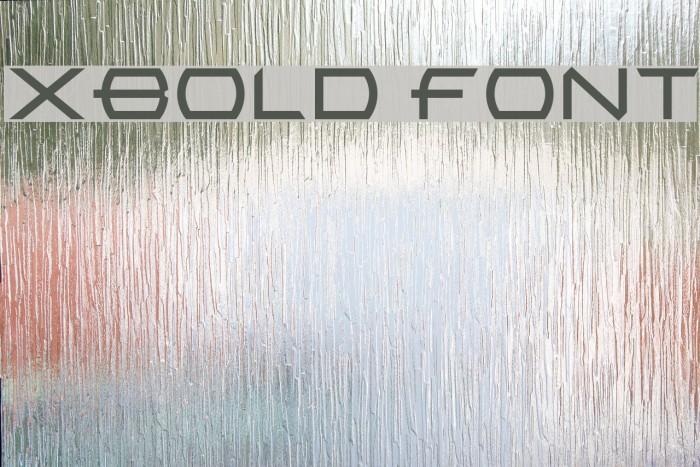 XBold Font examples