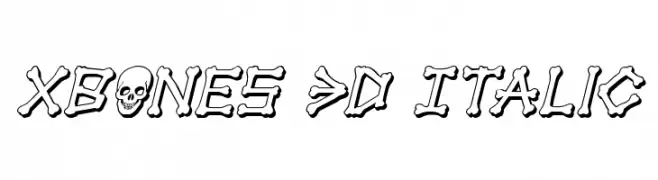 xBONES 3D Italic 