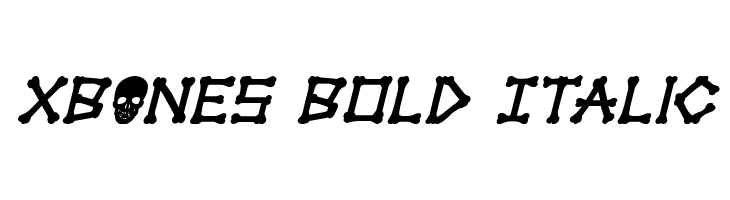 xBONES Bold Italic  baixar fontes gratis
