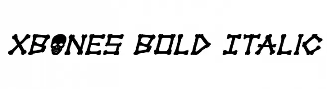xBONES Bold Italic 