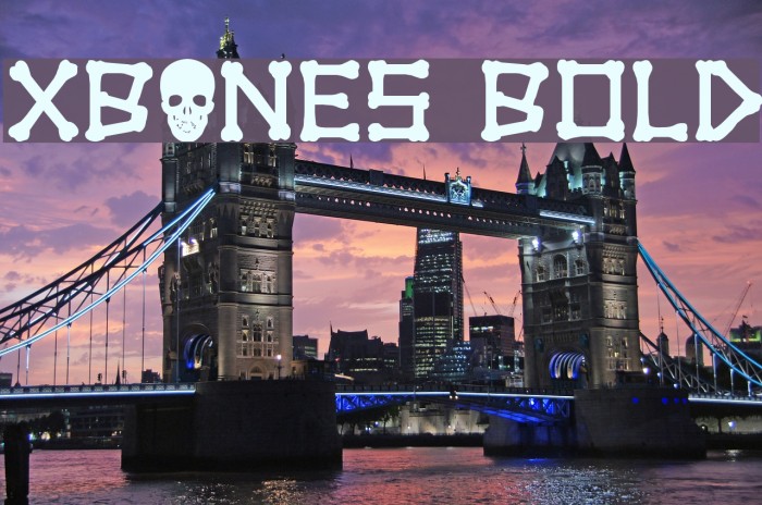 xBONES Bold Font examples
