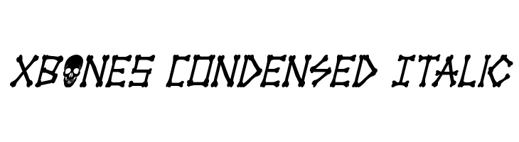 xBONES Condensed Italic  Frei Schriftart Herunterladen
