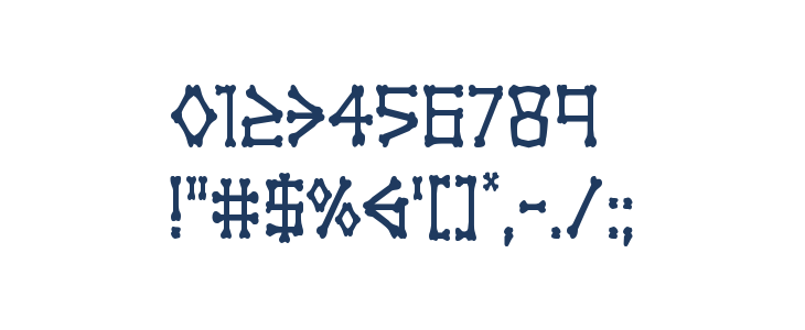 xBONES Condensed Other Characters