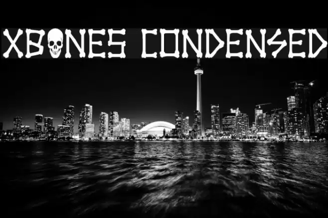 xBONES Condensed Font examples