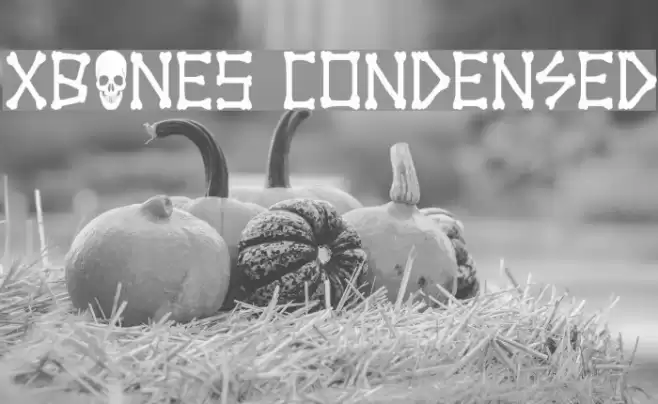 xBONES Condensed Font examples