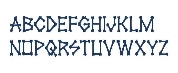 xBONES Condensed Lowercase