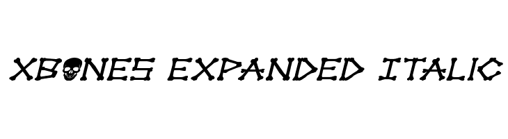 xBONES Expanded Italic  免费字体下载