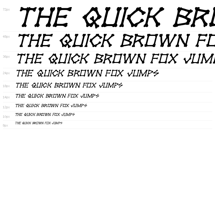 xBONES Italic Waterfall