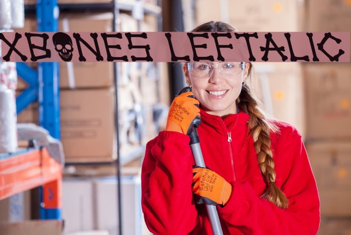 xBONES Leftalic Font examples