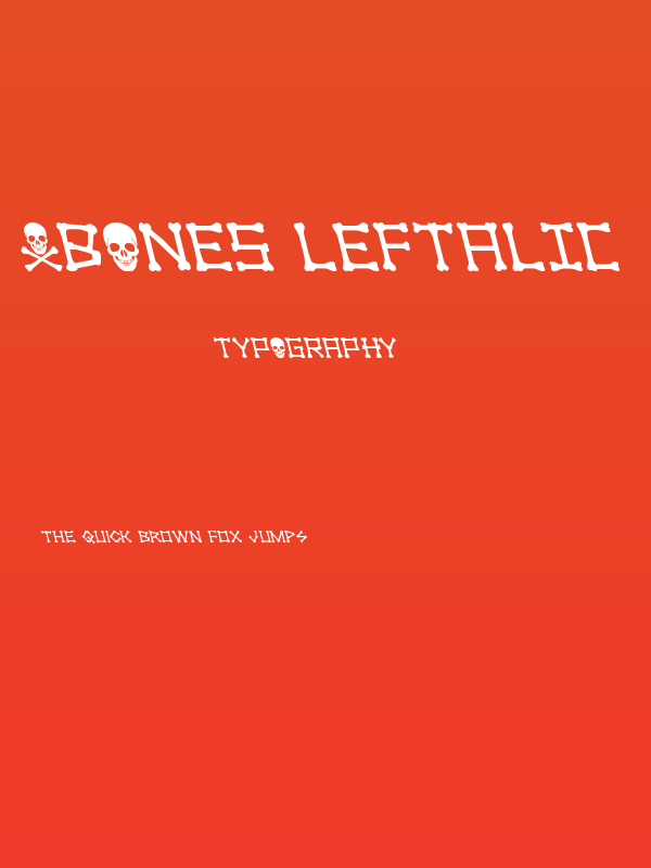 xBONES Leftalic Poster