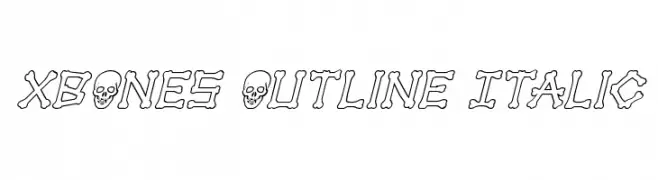 xBONES Outline Italic 