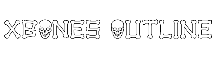 xBONES Outline  免费字体下载