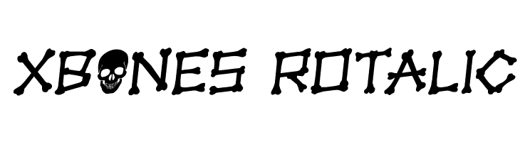 xBONES Rotalic  Free Fonts Download