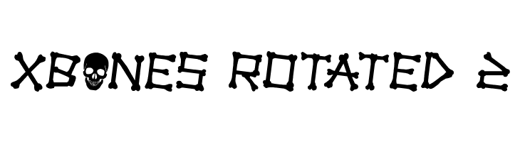 xBONES Rotated 2  Скачать бесплатные шрифты