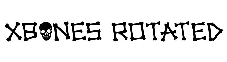 xBONES Rotated  免费字体下载