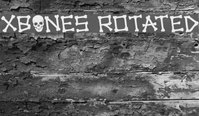 xBONES Rotated Font examples
