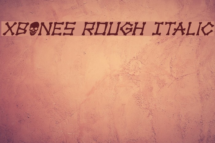 xBONES Rough Italic Example 1