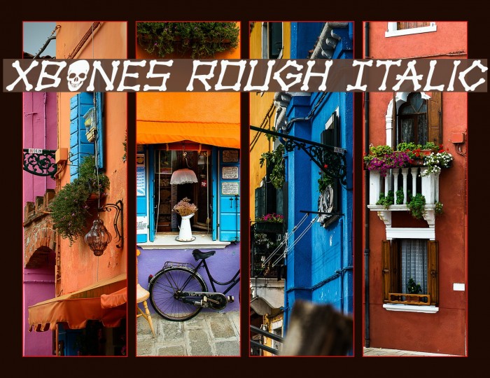 xBONES Rough Italic Example 3