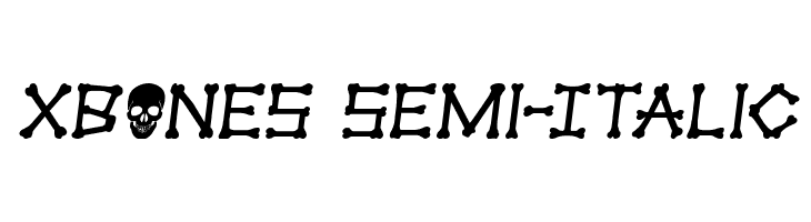xBONES Semi-Italic  Fuentes Gratis Descargar