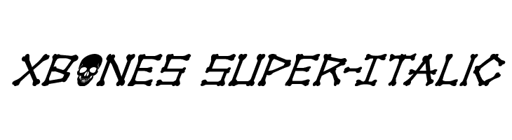 xBONES Super-Italic  baixar fontes gratis