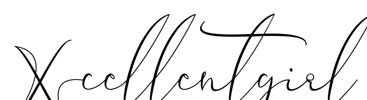 Xcellentgirl  Frei Schriftart Herunterladen