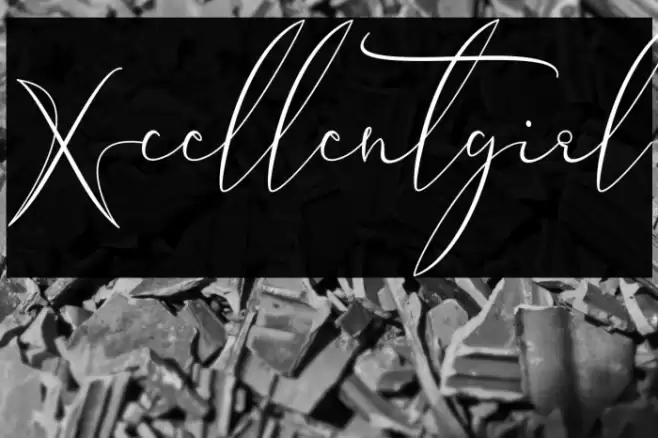 Xcellentgirl Font examples