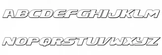 Xcelsion 3D Italic Italic 字体 小写