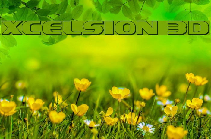 Xcelsion 3D Font examples