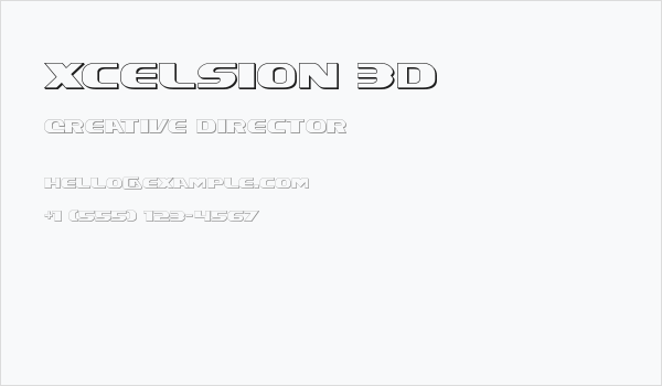 Xcelsion 3D Business Card