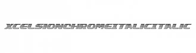 Xcelsion Chrome Italic Italic  font caratteri gratis