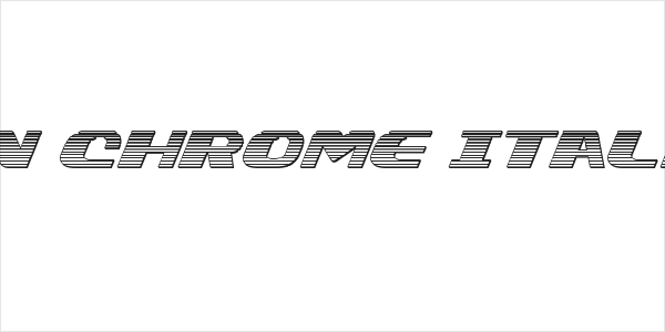 Xcelsion Chrome Italic Italic Logo