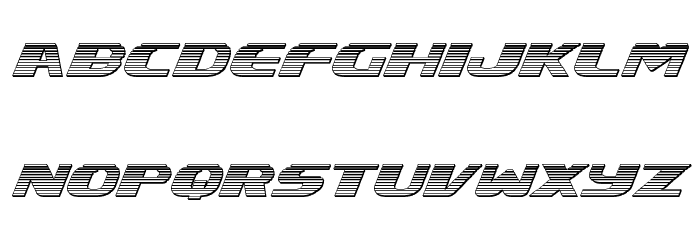 Xcelsion Chrome Italic Italic Font LOWERCASE