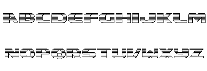 Xcelsion Chrome Font LOWERCASE