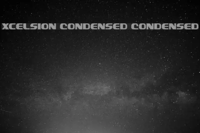 Xcelsion Condensed Condensed Example 2