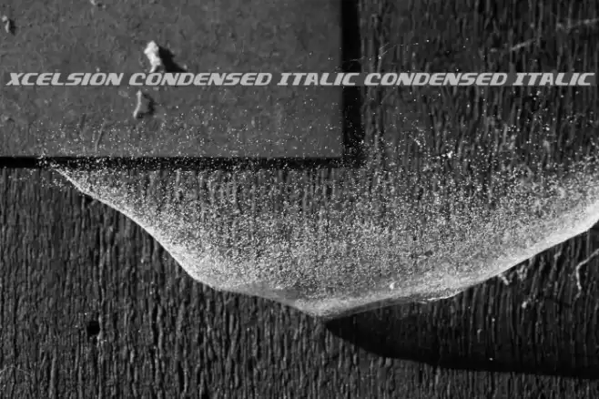Xcelsion Condensed Italic Condensed Italic Font examples