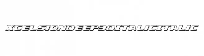 Xcelsion Deep 3D Italic Italic  Fuentes Gratis Descargar