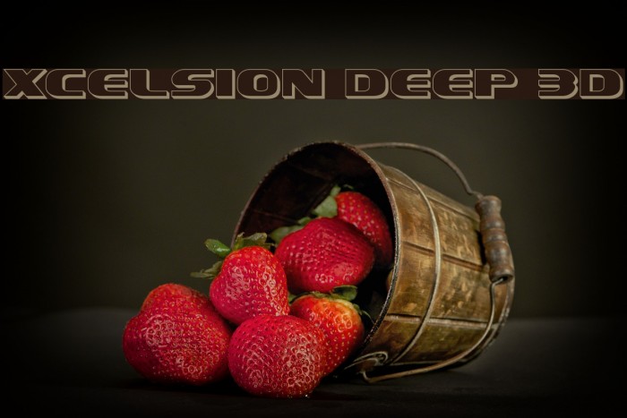 Xcelsion Deep 3D Font examples