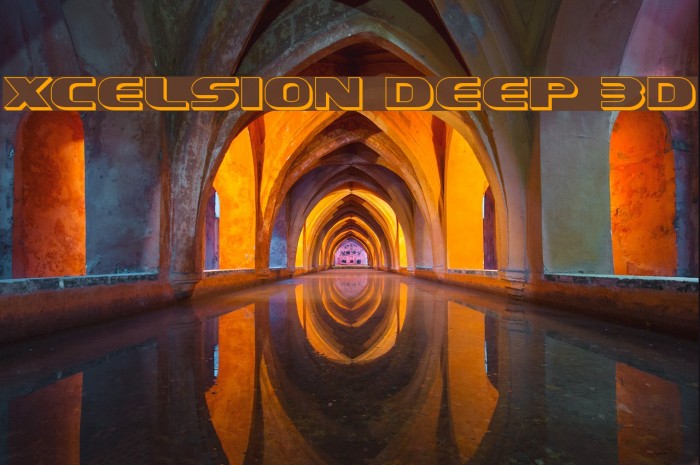Xcelsion Deep 3D Font examples