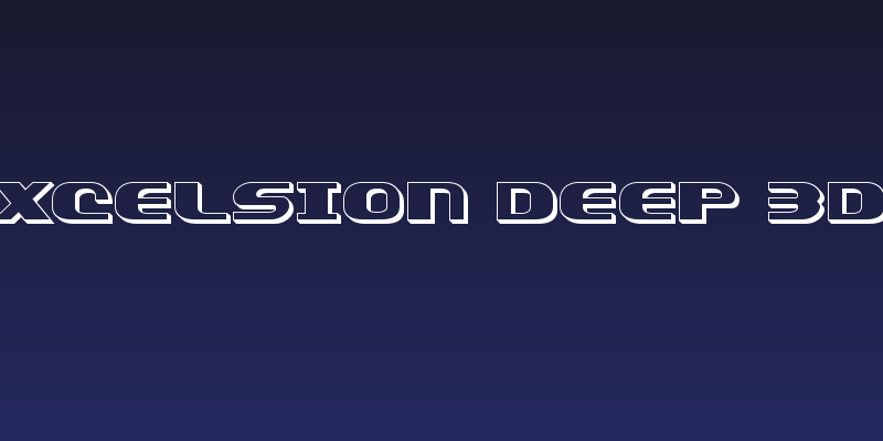 Xcelsion Deep 3D Social Header