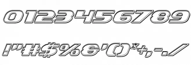 Xcelsion Engraved Italic Italic Font OTHER CHARS