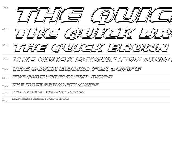 Xcelsion Engraved Italic Italic Waterfall