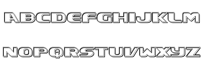 Xcelsion Engraved Font LOWERCASE