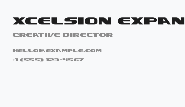 Xcelsion Expanded Expanded Business Card