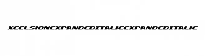 Xcelsion Expanded Italic Expanded Italic  Fuentes Gratis Descargar