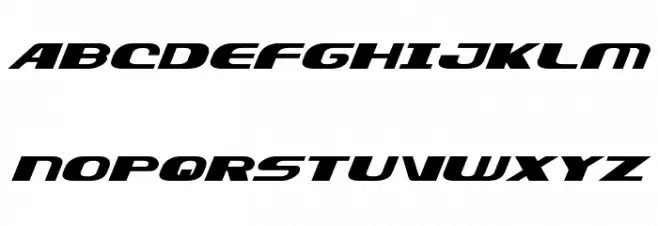 Xcelsion Expanded Italic Expanded Italic Schriftart Groß